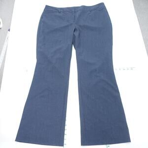 New York & Company Dress Pants Womens 18 Blue Stretch Straight Business Formal